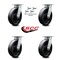 Service Caster 8 Inch Kingpinless Glass Filled Nylon Wheel Swivel Caster Set with Swivel Locks SCC-KP30S820-GFNR-BSL-4 - alternate 3